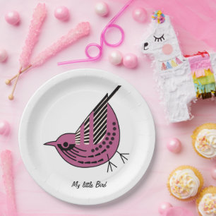 Assiettes En Carton Litte Birdy