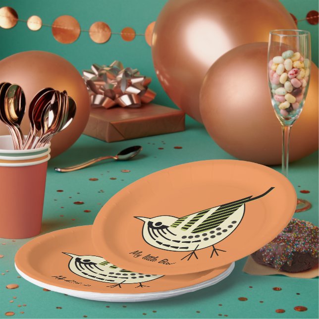 Assiettes En Carton Litte Birdy (Multi)