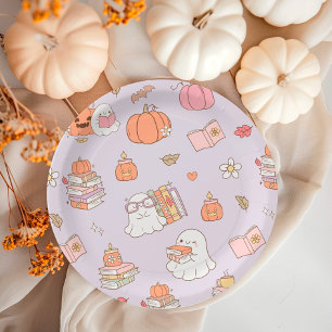 Assiettes En Carton Little Boo Lilac Whimsical Books Baby shower