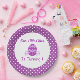 Assiettes En Carton Little Chick 1er anniversaire