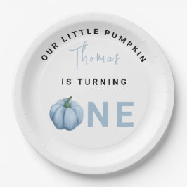 Assiettes En Carton Little Pumpkin première fête d'anniversaire