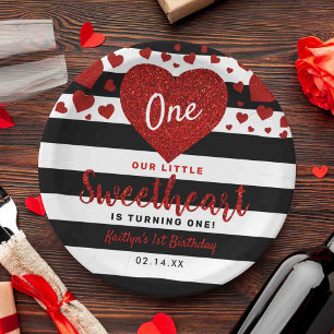 Assiettes En Carton Little Sweetheart Saint-Valentin N'importe quel âg