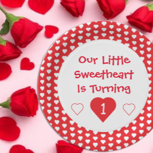 Assiettes En Carton Little Sweethee 1er anniversaire