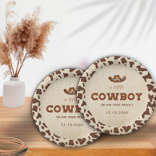 Assiettes En Carton Little Western Cowboy Baby shower
