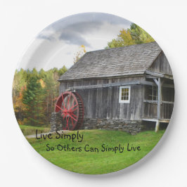 Assiettes En Carton Live Simply Old Mill