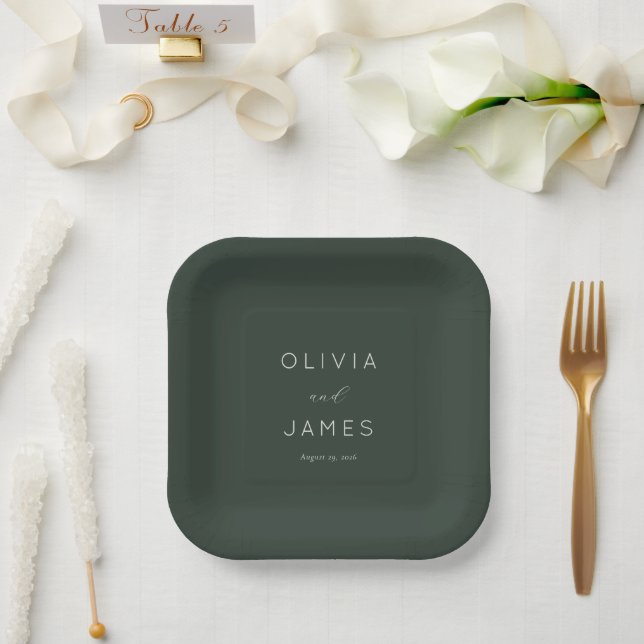 ASSIETTES EN CARTON ___LLMGEN___ 21 (Mariage)