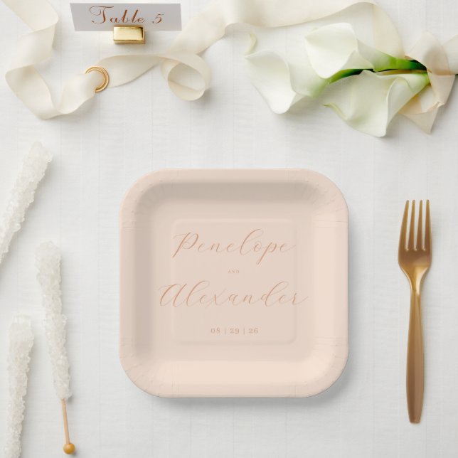 ASSIETTES EN CARTON ___LLMGEN___ 25 (Mariage)