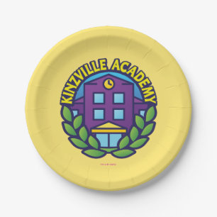 Assiettes En Carton Logo d'académie de Kinzville
