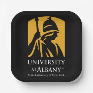 Assiettes En Carton Logo de l'Université d'Albany