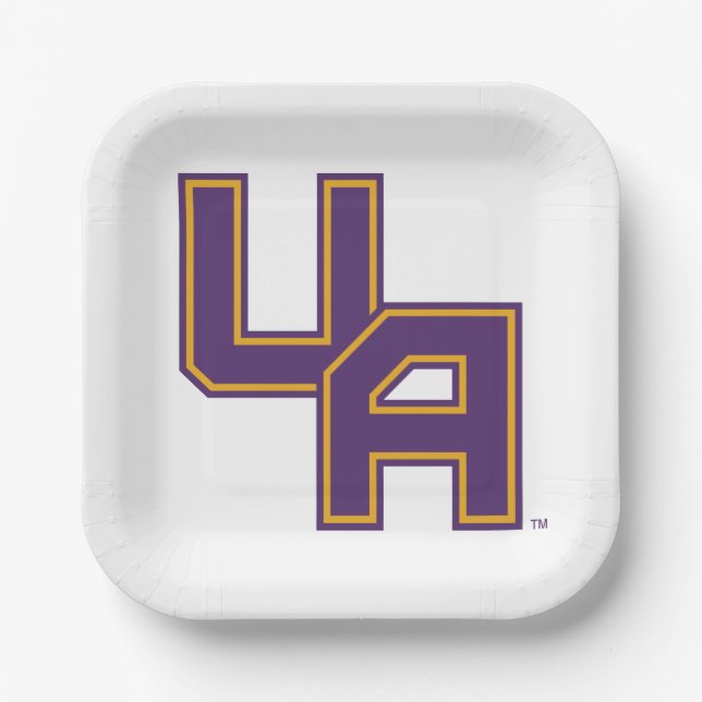Assiettes En Carton Logo de l'Université d'Albany Initials (Recto)