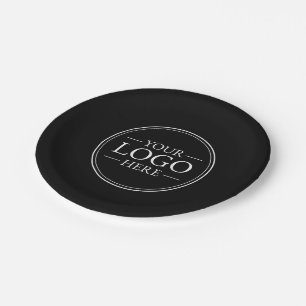 Assiettes En Carton Logo d'entreprise personnalisé