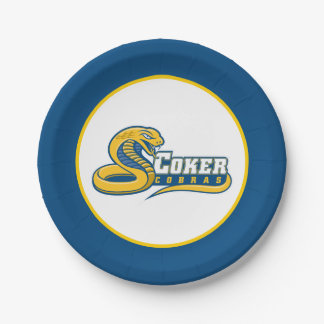 Assiettes En Carton Logo des Cobras de l'Université Coker