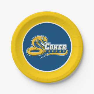 Assiettes En Carton Logo des Cobras de l'Université Coker