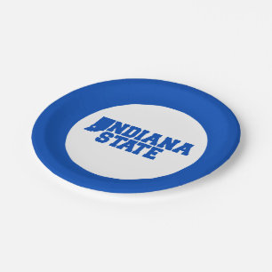 Assiettes En Carton Logo Indiana State
