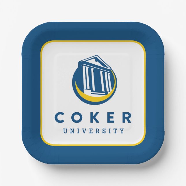 Assiettes En Carton Logo officiel de l'Université Coker (Recto)