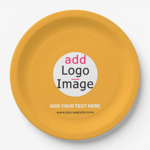 Assiettes En Carton Logo personnalisé d'entreprise moderne Macaroni & 