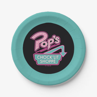 Assiettes En Carton Logo rose du magasin Chock'Lit de Pop