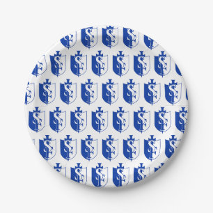 Assiettes En Carton Logo St. Frederick