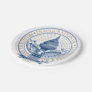 Assiettes En Carton Logo Trump Pence 2017 pour l'investiture présiden