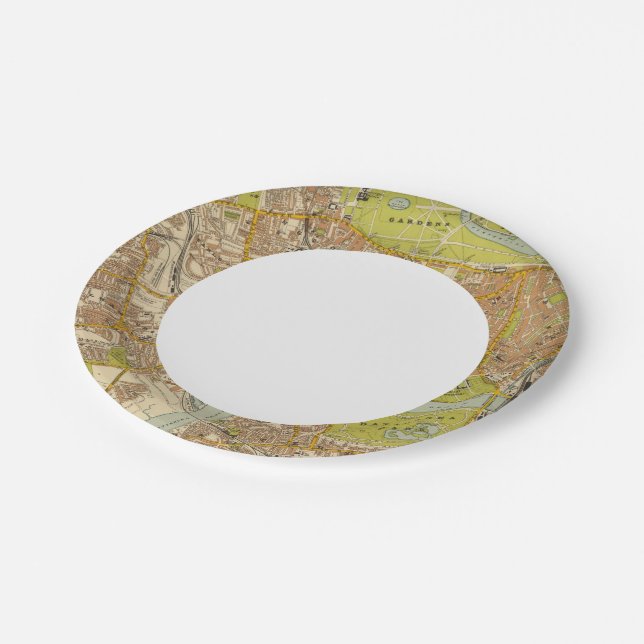 Assiettes En Carton London-Sud-Ouest (Angle)