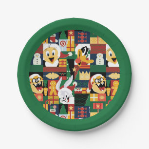 Assiettes En Carton LOONEY TUNES™Motif de blocs de vacances