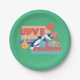 Assiettes En Carton LOONEY TUNES™   SYLVESTER™ & TWEETY™Love Holidays