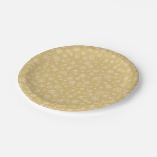 Assiettes En Carton L'or de Christma