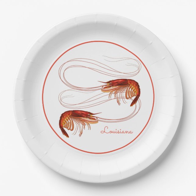 Assiettes En Carton Louisiane (Devant)