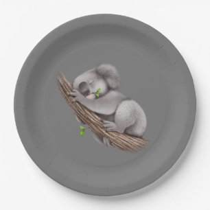 Assiettes En Carton Love Koala Bears