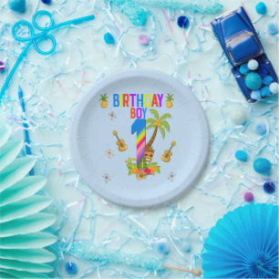 Assiettes En Carton Luau Hawaii Hawaii Pool Boy Birthday Party  