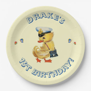 Assiettes En Carton Lucky Canard 1er Anniversaire