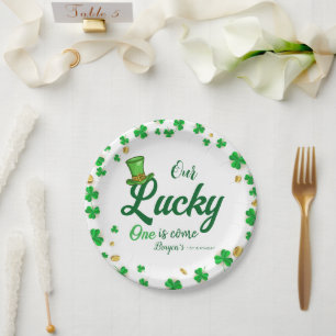 Assiettes En Carton Lucky One - Saint Patrick Premier anniversaire