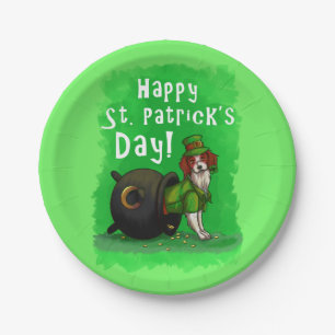 Assiettes En Carton Lucky St. Patrick's Day Dog
