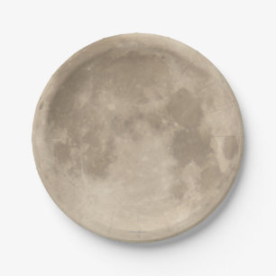 Assiettes En Carton Lune éclipse 2015 n°2.