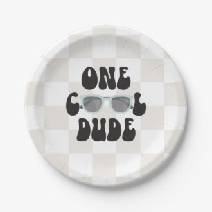 Assiettes En Carton Lunettes de soleil One Cool Dude 1er anniversaire