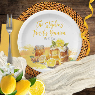 Assiettes En Carton Luscieux Lemon Cake Ginger Tea Famille Réunion
