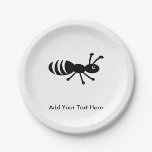 Assiettes En Carton Lutte contre les parasites drôle mignonne de