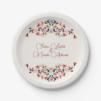 Luxe Artistique Botanique Floral Mariage Paisley