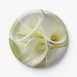 Assiettes En Carton Lys calcaires blancs d'en haut