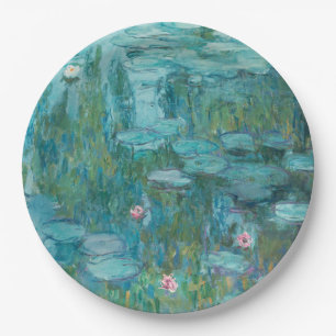 Assiettes En Carton Lys d'eau (par Claude Monet, 1915)