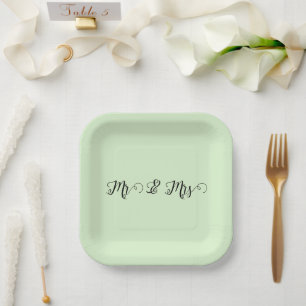 Assiettes En Carton M. & Mme Green