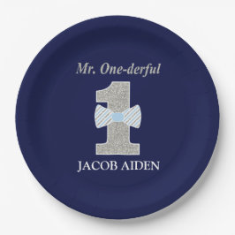 Assiettes En Carton M. ONEderful Custom Paper Plates 9"