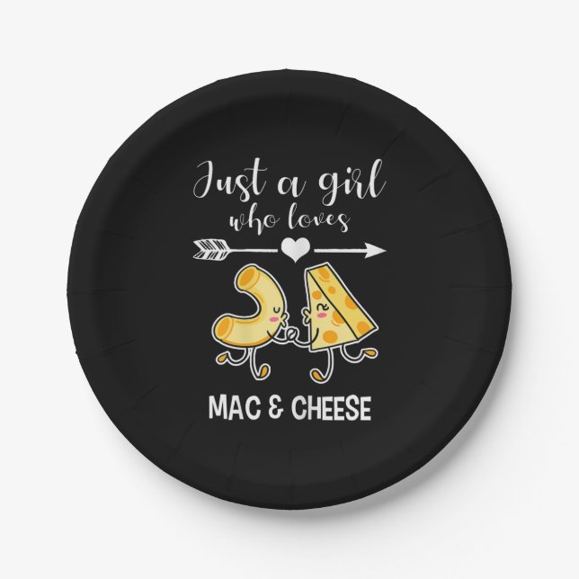 Assiettes En Carton Mac & Cheese Shirt Funny Mac et Cheese Lover Cadea (Devant)
