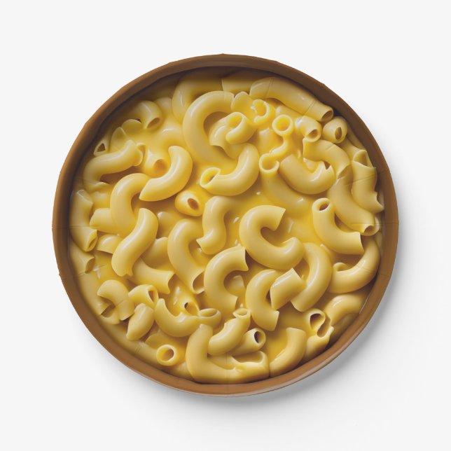Assiettes En Carton Mac et fromage (Devant)