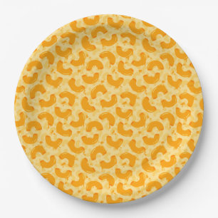 Assiettes En Carton Macaroni et Motif de fromage