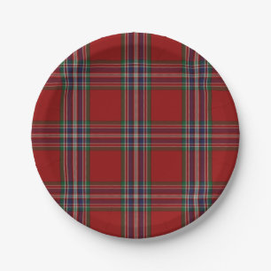 Assiettes En Carton MacFarlane Clan Tartan Plaque en papier