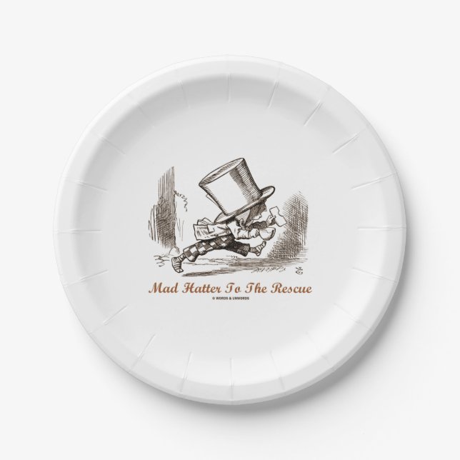 Assiettes En Carton Mad Hatter To The Rescue Wondersensibilité (Devant)