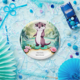 Assiettes En Carton Magic Kids Otter Anniversaire