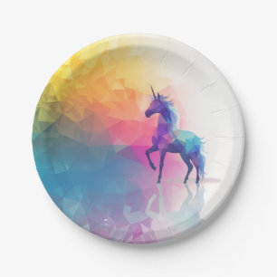 Assiettes En Carton Magie de licorne