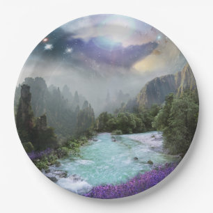 Assiettes En Carton Magie Dreamy Pittoresque Nature Paysage